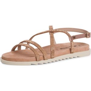 Tamaris Da.-Sandalette für Damen, gold, Gr. 40 EU