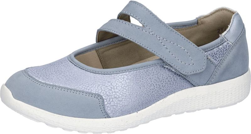 Waldläufer Ira Mary-Jane Schuhe blau sky OrthoTritt M-Weite 815M31 für Damen, blau, Gr. 37 ½ EU / 4,5 UK