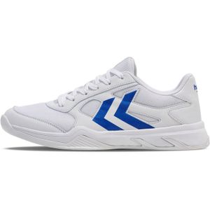 Hummel Teiwaz IV Handballschuhe 9109 - white/blue 46 für Herren, weiß, Gr. 39 EU / 6 UK