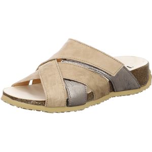 Think Mizzi Pantolette linen für Damen, beige, Gr. 41 EU