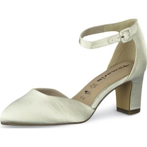Tamaris 1-1-24412-28/150 PEARL SATIN Slipper / Trotteur FS 2022 für Damen, weiß, Gr. 39 EU