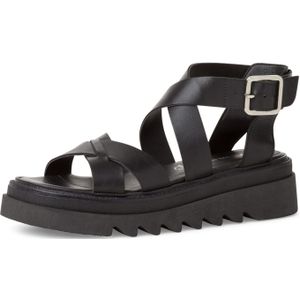 Tamaris Da.-Sandalette für Damen, schwarz, Gr. 41 EU