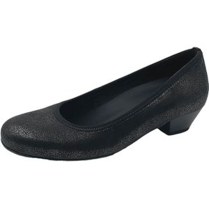 Gabor Pumps dunkelgrau metallic H-Weite 36.130.80 für Damen, schwarz, Gr. 38 ½ EU / 5,5 UK