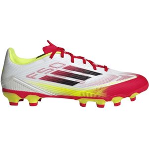 adidas F50 League MG Fußballschuhe IE1235 - cloud white/core black/solar yellow 42 für Herren, weiß, Gr. 47 ⅓ EU / 12,5 UK