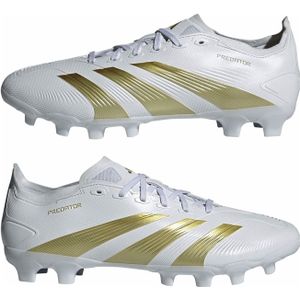 adidas Predator League MG Fußballschuhe Herren IF6381 - cloud white/gold met./sandy beige met 42 2/3 für Herren, weiß, Gr. 46 ⅔ EU / 11,5 UK