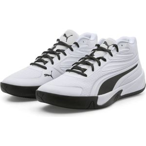 Puma Court Pro Basketballschuhe 07 - PUMA white/PUMA black 44.5 für Herren, weiß, Gr. 43 EU