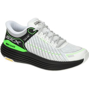 Skechers MAX CUSHIONING Schuhe weiß Reflektor Slip-Ins 220936 für Herren, weiß, Gr. 42 EU