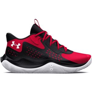 Under Armour Jet '23 Basketballschuhe 006 - black/white/black 49.5 für Herren, rot, Gr. 42 ½ EU