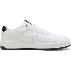 Puma Court Classic Sneaker 07 - PUMA white/PUMA black/PUMA gold 44.5 für Herren, weiß, Gr. 39 EU / 6 UK