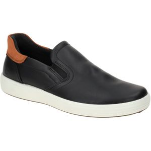 Ecco Soft 7 Slipper Schuhe schwarz braun Herren 470834 für Herren, schwarz, Gr. 43 EU