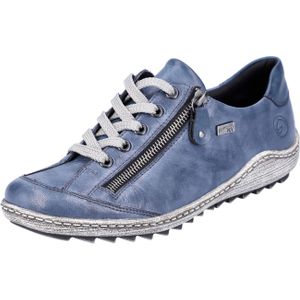Remonte Komfort Schnürhalbschuh extra weit für Damen, blau, Gr. 44 EU
