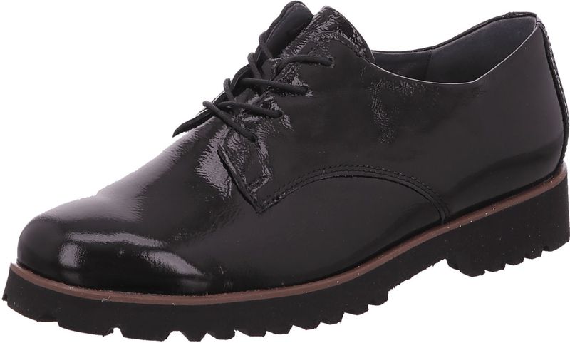 Waldläufer Bequeme Schnürschuhe für Damen, schwarz, Gr. 37 ½ EU / 4,5 UK