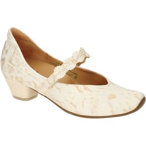 Think Aida Riemchen Pumps weiß gold für Damen, weiß, Gr. 41 ½ EU