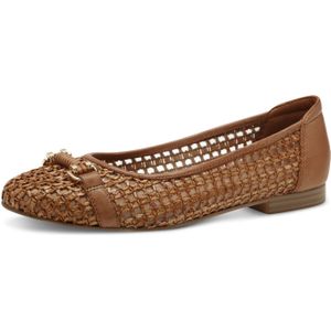Tamaris Da.-Ballerina für Damen, braun, Gr. 41 EU