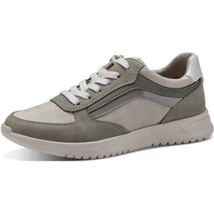 Tamaris 1-1-23746-20/479 DUNE/PISTACCH. Sportliche Schnürer  FS 2023 für Damen, beige, Gr. 42 EU
