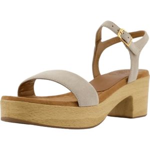 Unisa Sandaletten für Damen aus Italien, Spanien und Portugal für Damen, beige, Gr. 38 EU