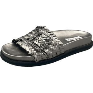 Inuovo Pantoletten für Damen aus Italien, Spanien und Portugal für Damen, blau, Gr. 37 EU