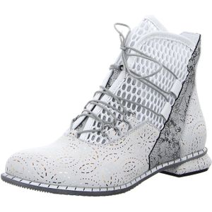 Simen Schnürstiefeletten für Damen, weiß, Gr. 42 EU