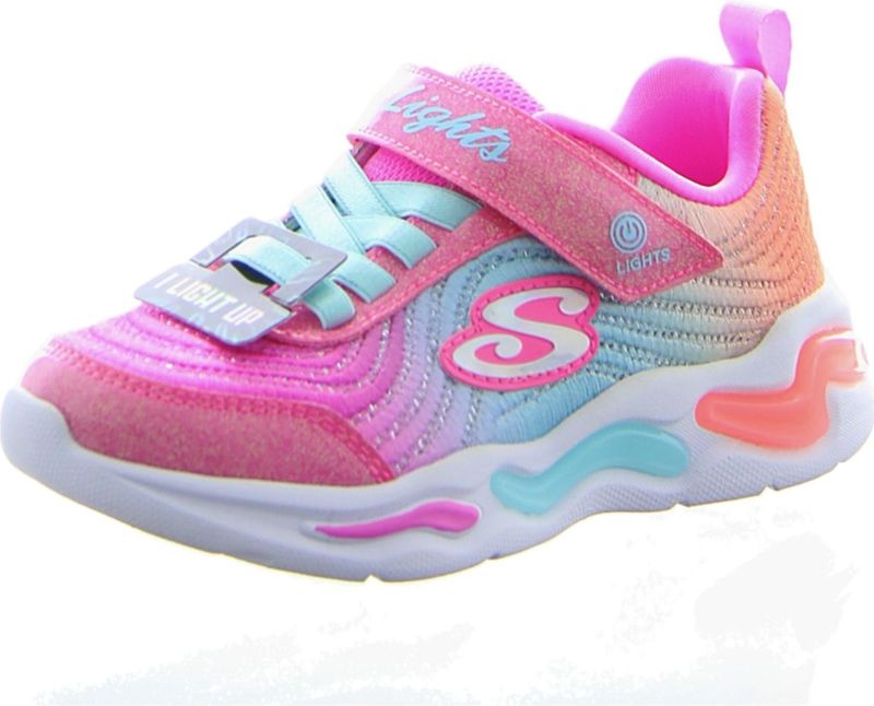 Skechers S-Lights Wavy Beams OMBRE EXPRESS für Kinder, pink, Gr. 33 EU