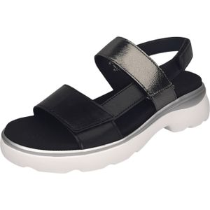 Semler Geli G3015-270-189 schw grau Soft-Nappa Met Crash für Damen, schwarz, Gr. 42 EU