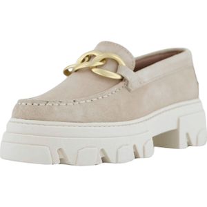 PX Shoes Mokassin Slipper für Damen, beige, Gr. 41 EU