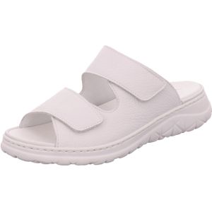 Waldläufer Bequeme Pantoletten für Damen, weiß, Gr. 38 ½ EU / 5,5 UK