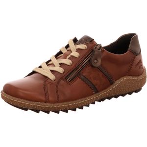 Remonte Komfort Schnürhalbschuh extra weit für Damen, braun, Gr. 37 EU