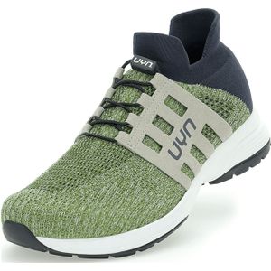 UYN Nature Tune Slip-on Sneaker aus Merinowolle Herren green melange/anthracite 42 für Herren, grün, Gr. 43 EU