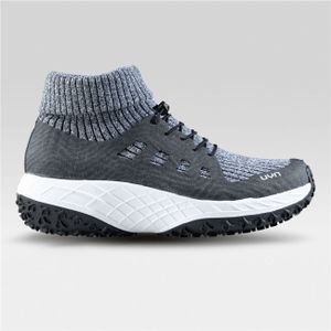 UYN Shetland Winterschuhe mit weißer Sohle Damen G142 - grey melange 41 für Damen, grau, Gr. 41 EU