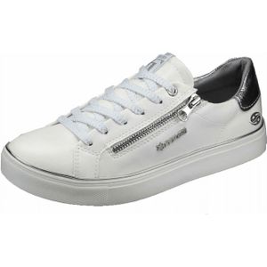 Dockers by Gerli Sportliche Schnürschuhe für Damen, weiß, Gr. 39 EU
