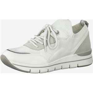 Marco Tozzi LOVE OUR PLANET BY MT 2-2-23729-24/176 WHITE/LT.GREY Sportliche Schnürer  FS 2020 für Damen, weiß, Gr. 39 EU