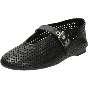 KMB Riemchenballerinas für Damen, schwarz, Gr. 37 EU