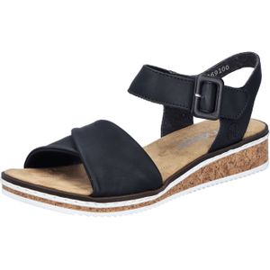 Rieker FSK Damen Sandalen für Damen, schwarz, Gr. 42 EU