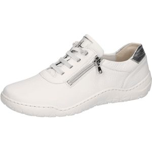 Waldläufer Milena Schuhe weiß silber K-Weite 612003 für Damen, weiß, Gr. 37 ½ EU / 4,5 UK