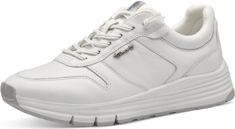 Tamaris Da.-Schnürer für Damen, weiß, Gr. 42 EU