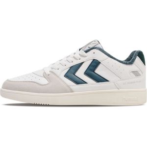 Hummel St. Power Play PL Sneaker 9109 - white/blue 40 für Herren, weiß, Gr. 42 EU / 8,5 UK