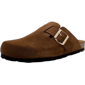 natural sense Clogs Tieffußbett für Damen, braun, Gr. 39 EU