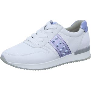 Gabor Sportliche Schnürschuhe für Damen, weiß, Gr. 40 ½ EU / 7 UK