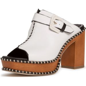 Tamaris Pantolette ab 30mm Absatz für Damen, weiß, Gr. 37 EU