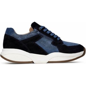 Xsensible SWX21 Black Combi (schwarz) - sportlicher Schnürschuh - Damenschuhe Bequeme Schnürschuhe, Schwarz, leder für Damen, schwarz, Gr. 37 EU / 4,5 UK