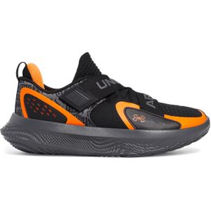 Under Armour FLOW FUTR X 4 UAA Basketballschuhe 001 - black/castlerock/blaze orange 47 für Herren, schwarz, Gr. 43 EU