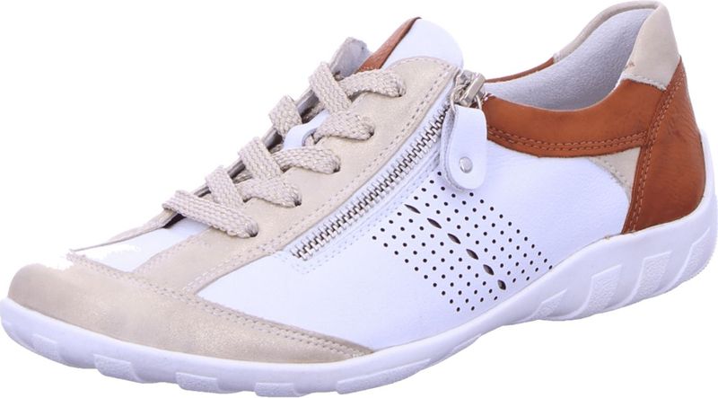 Remonte Bequeme Schnürschuhe für Damen, weiß, Gr. 38 EU