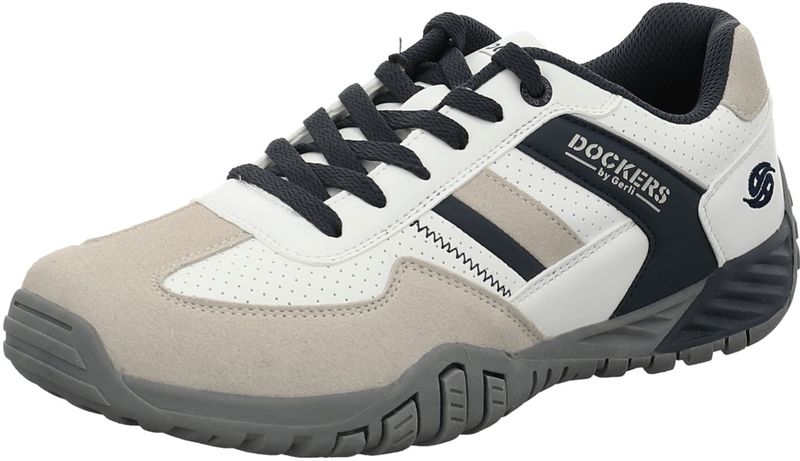 Dockers by Gerli Sportliche Schnürschuhe für Herren, beige, Gr. 47 EU