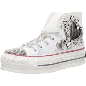 Nan-Ku Damen Plateau Sneaker für Damen, weiß, Gr. 36 EU