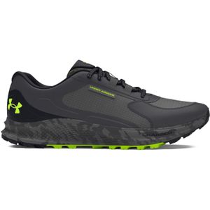 Under Armour Bandit Trail 3 Laufschuhe Herren 101 - castlerock/anthracite/high vis yellow 44.5 für Herren, grau, Gr. 46 EU