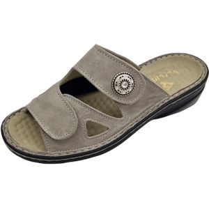 Florett Bequeme Pantoletten für Damen, grau, Gr. 42 EU