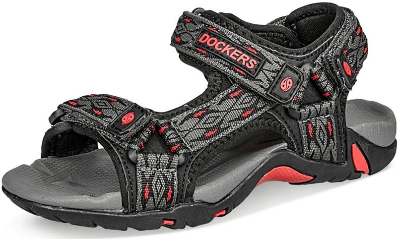 Dockers by Gerli Sandalen für Jungen für Kinder, grau, Gr. 34 EU