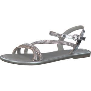 Tamaris Da.-Sandalette für Damen, silber, Gr. 38 EU