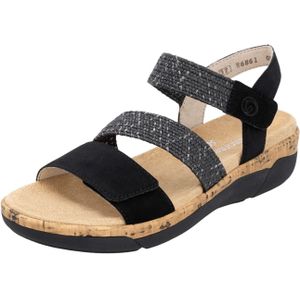 Remonte R6861-02 schwarz black Morocco Bastico für Damen, schwarz, Gr. 42 EU