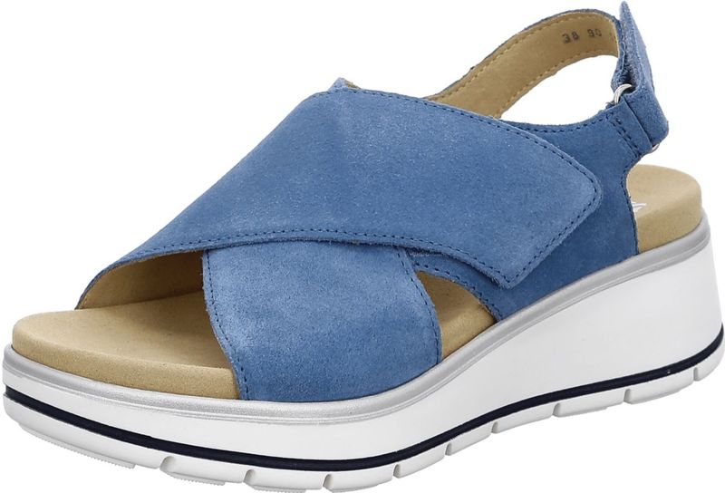 ara Sapporo Sandalette coolblue für Damen, blau, Gr. 40 EU